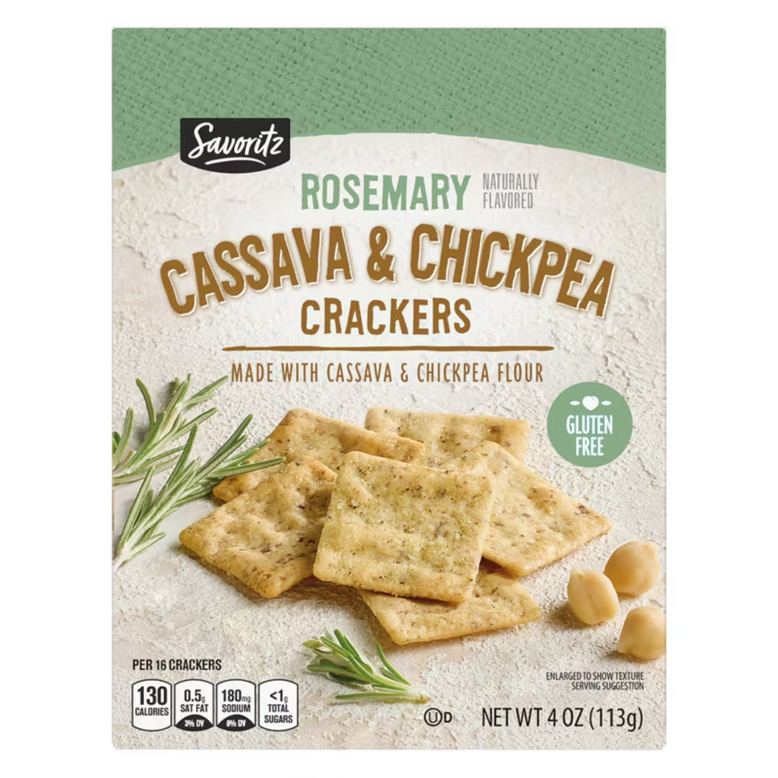 Savoritz Rosemary Chickpea Crackers