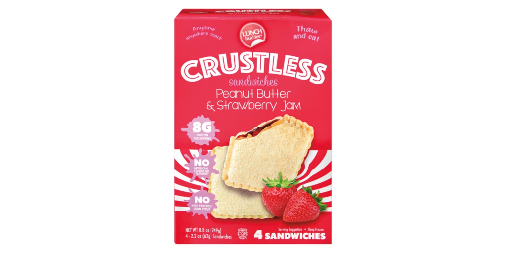 Strawberry Crustless PB & J Sandwich
