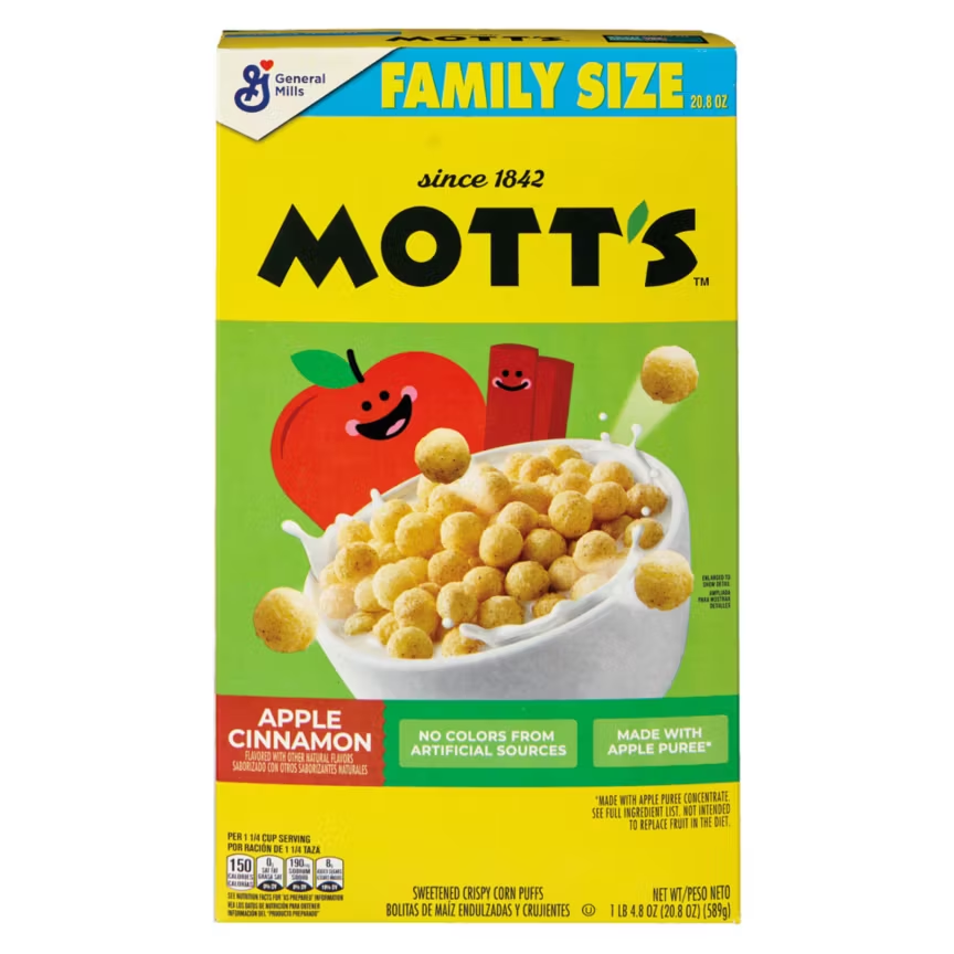 General Mills Mott’s Apple Cinnamon Cereal