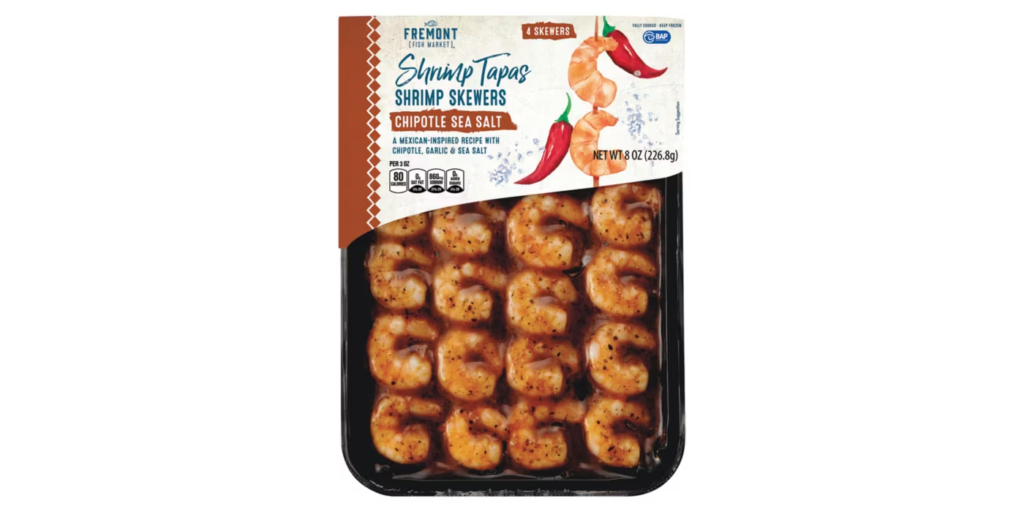 Fremont Fish Market Chipotle Sea Salt Wild Caught Argentine Shrimp Skewers