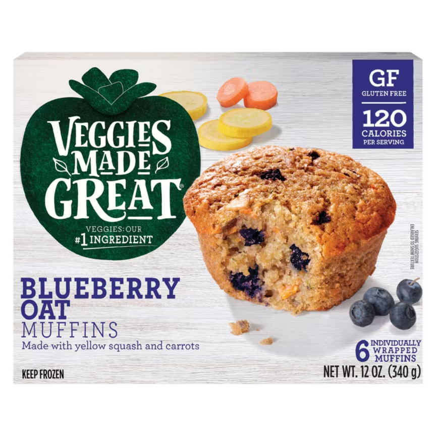 Great Blueberry Oat Muffins