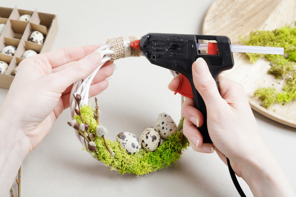 making a wreath