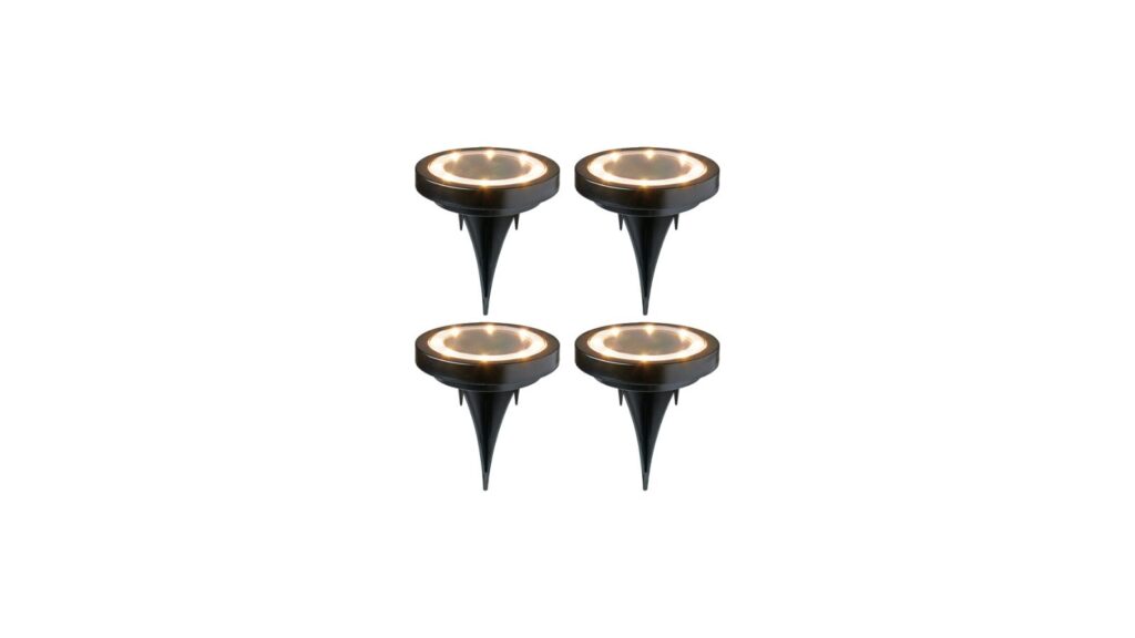 CASALUX 4-pack solar disc lights