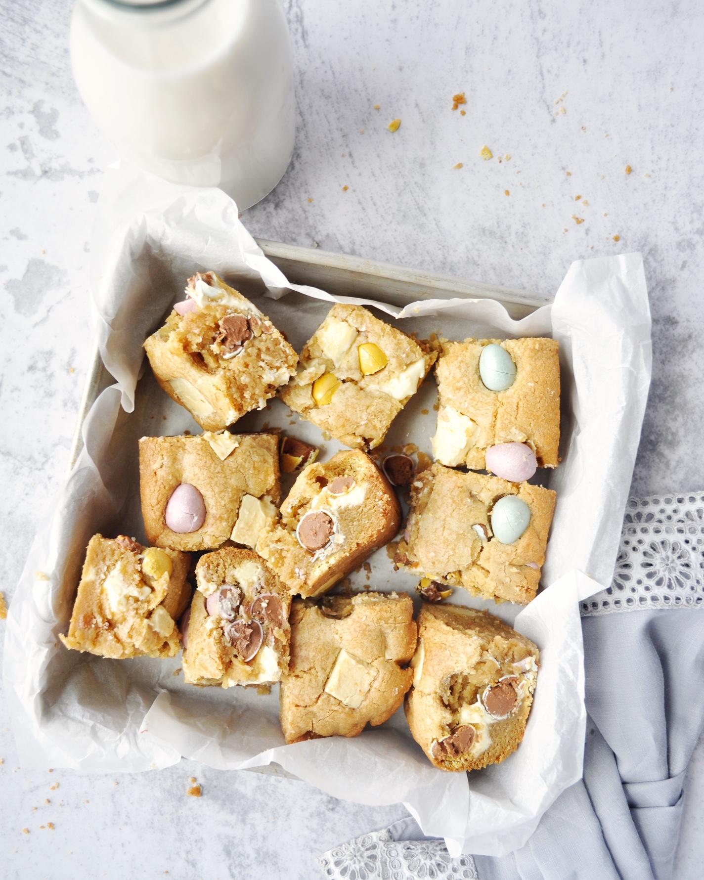 Brown Butter Easter Blondies