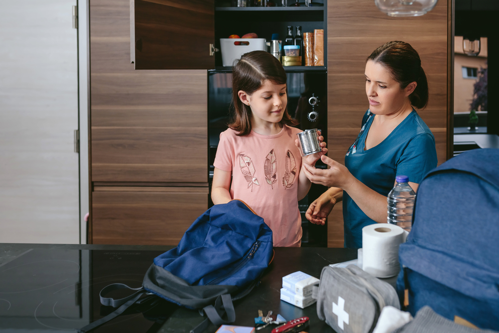 Teaching child about preparedness