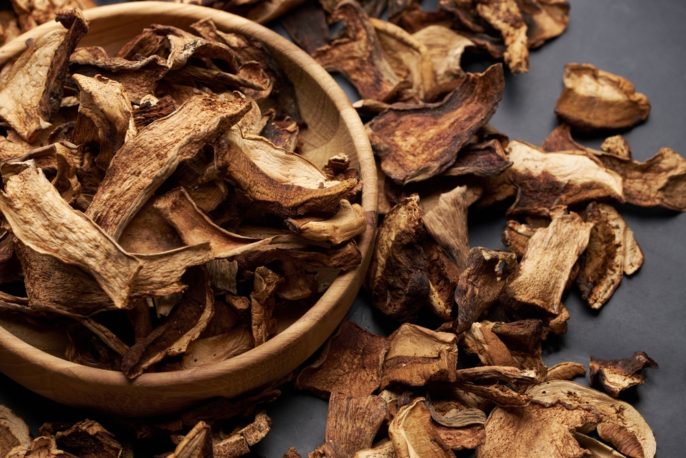 Dried mushrooms