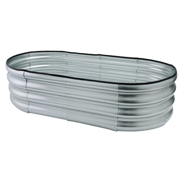 Gardenline galvanized round garden bed