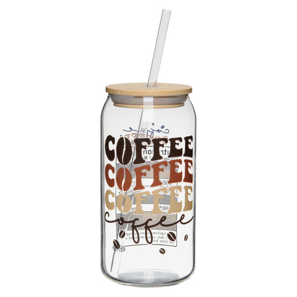 Crofton glass cup with lid