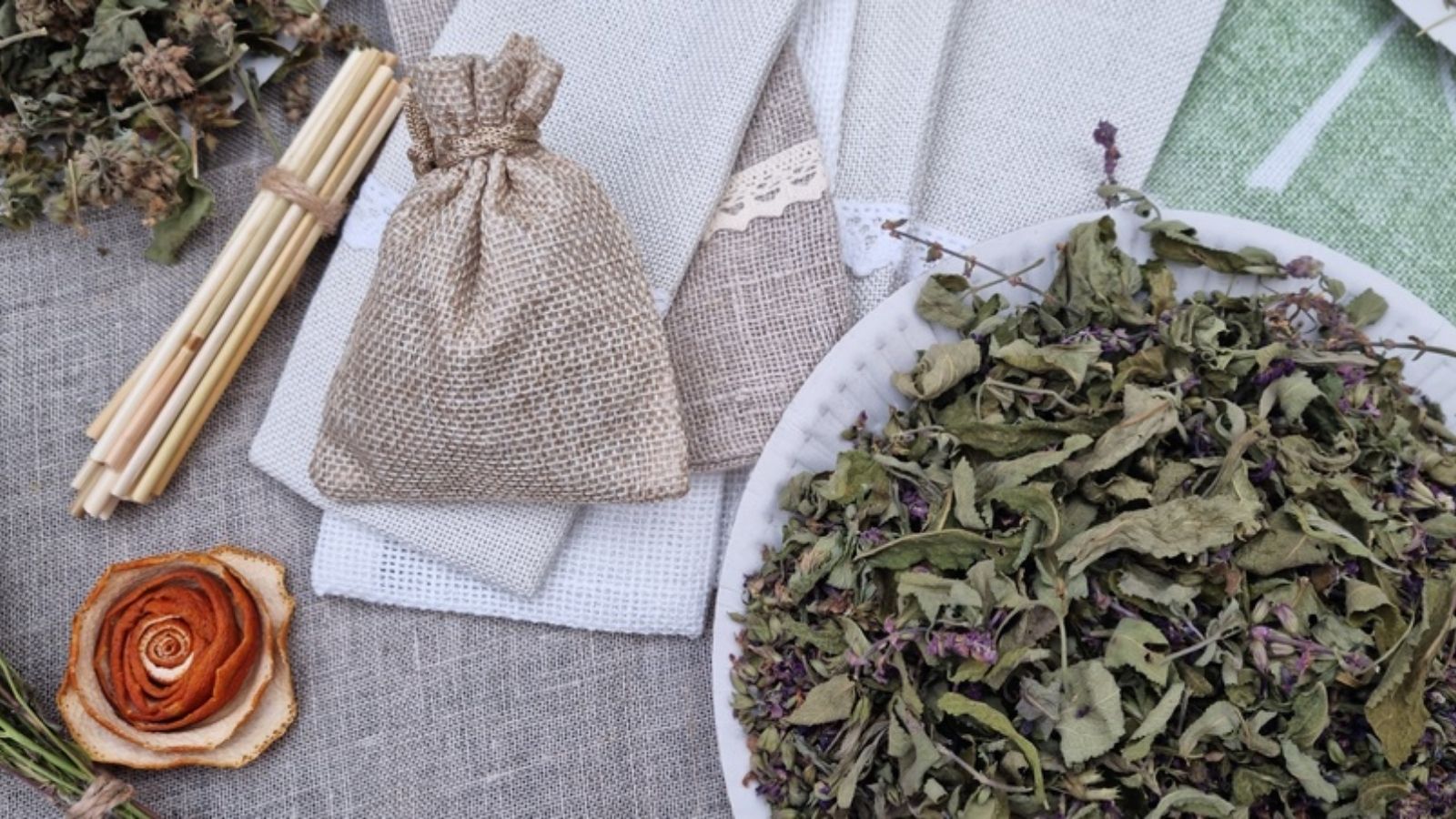 dried mint sachet