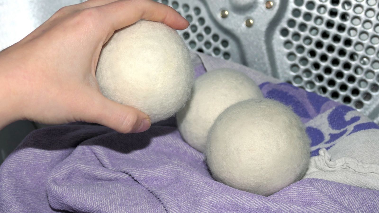 putting dryer balls in dryer