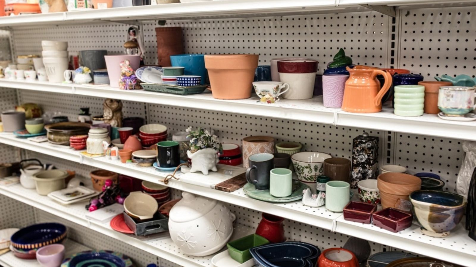 homeware in thrift store