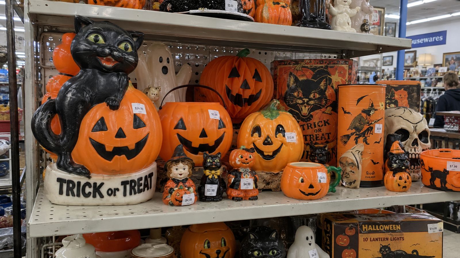 Halloween thrift store