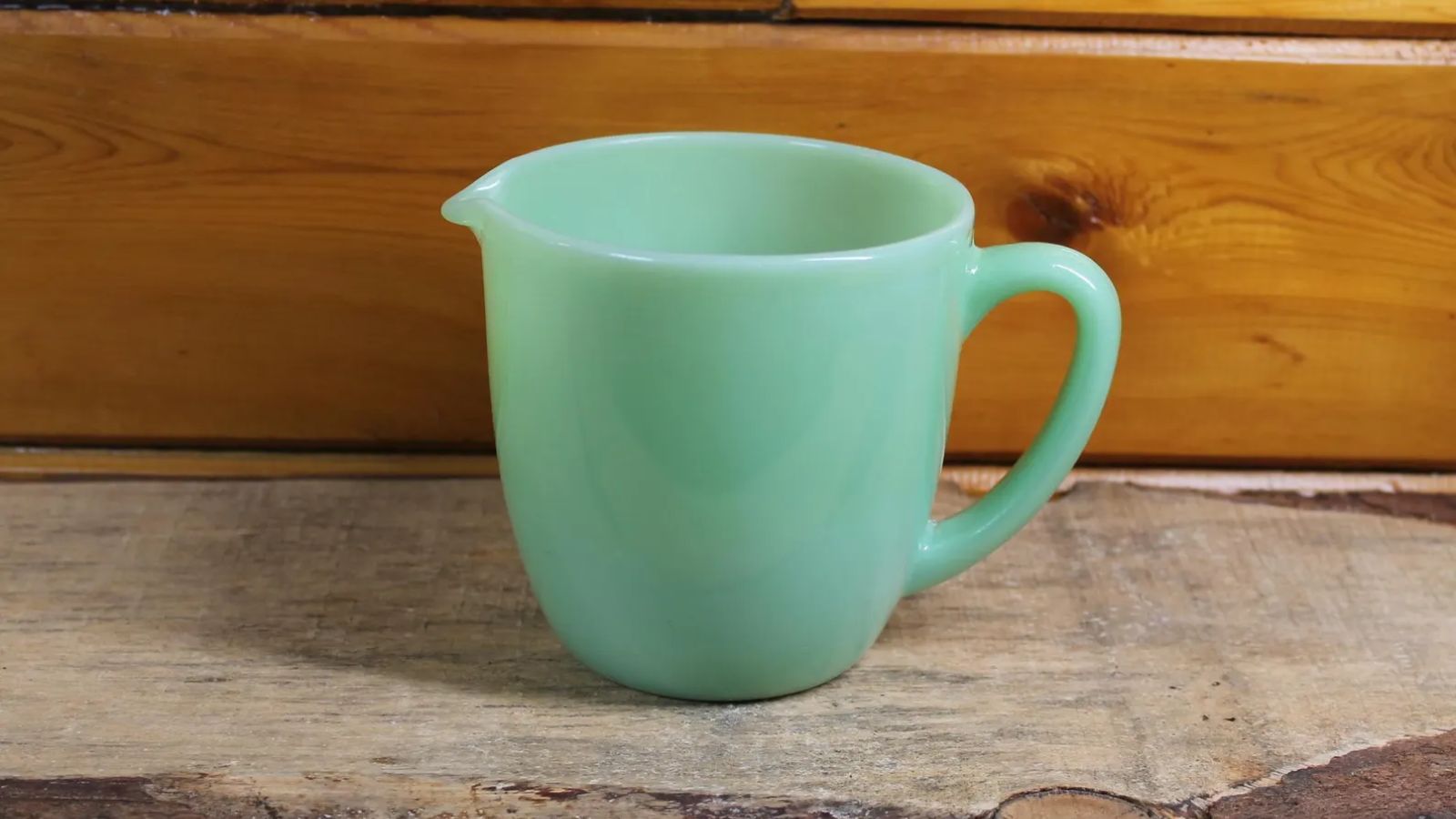 fire king jadeite Restaurant Ware pitcher