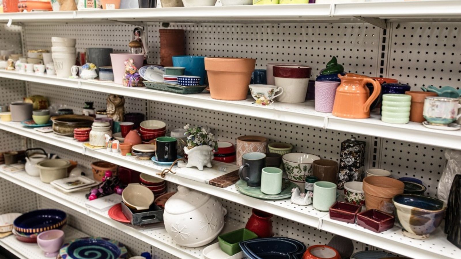 inside a thrift store