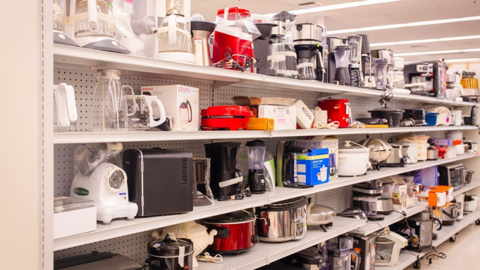 inside thrift store